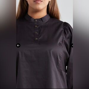 HARSHMAN Barbera Cotton Sateen Top NWT Size 2X